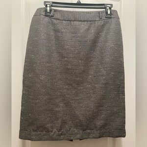 Worthington silver metallic pencil skirt